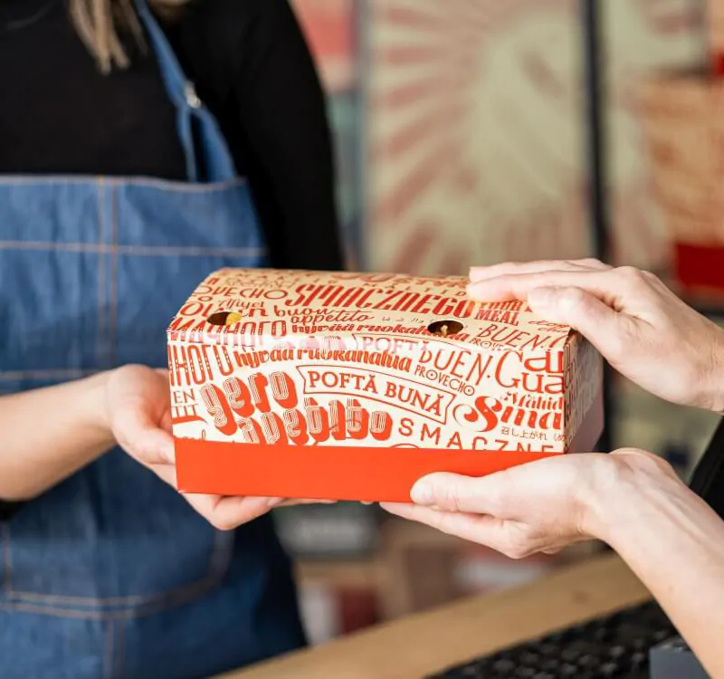 duże opakowanie na kurczaka box