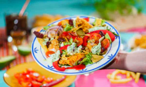 Piatti con il pollo alla messicana